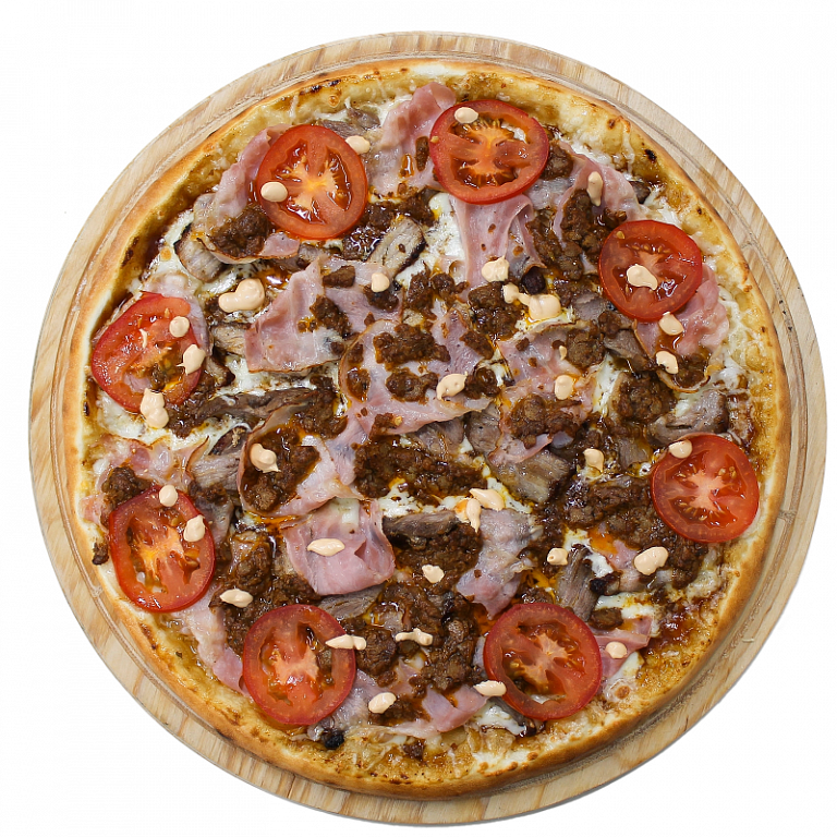Пицца Мясное трио мини